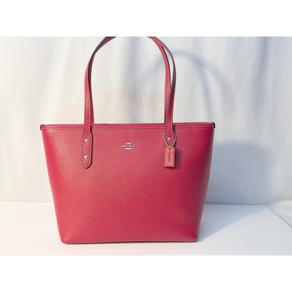 Coach Mini city pebble leather tote excellent used condition with COA
